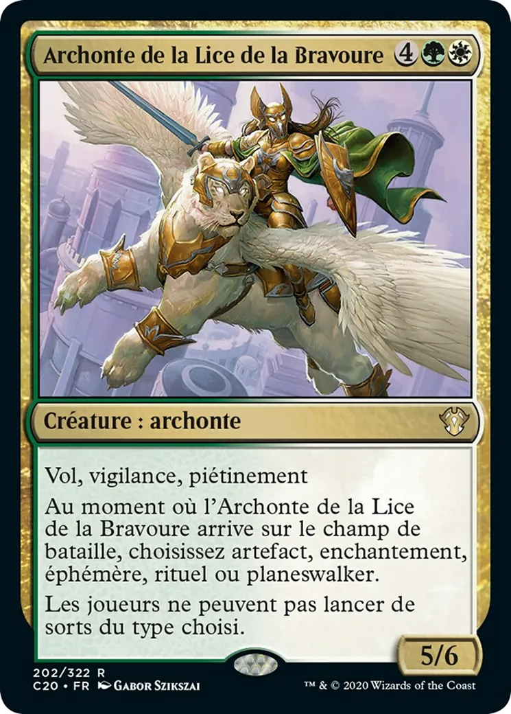 Archonte de la Lice de la Bravoure — Commander 2020 — Magic: The Gathering