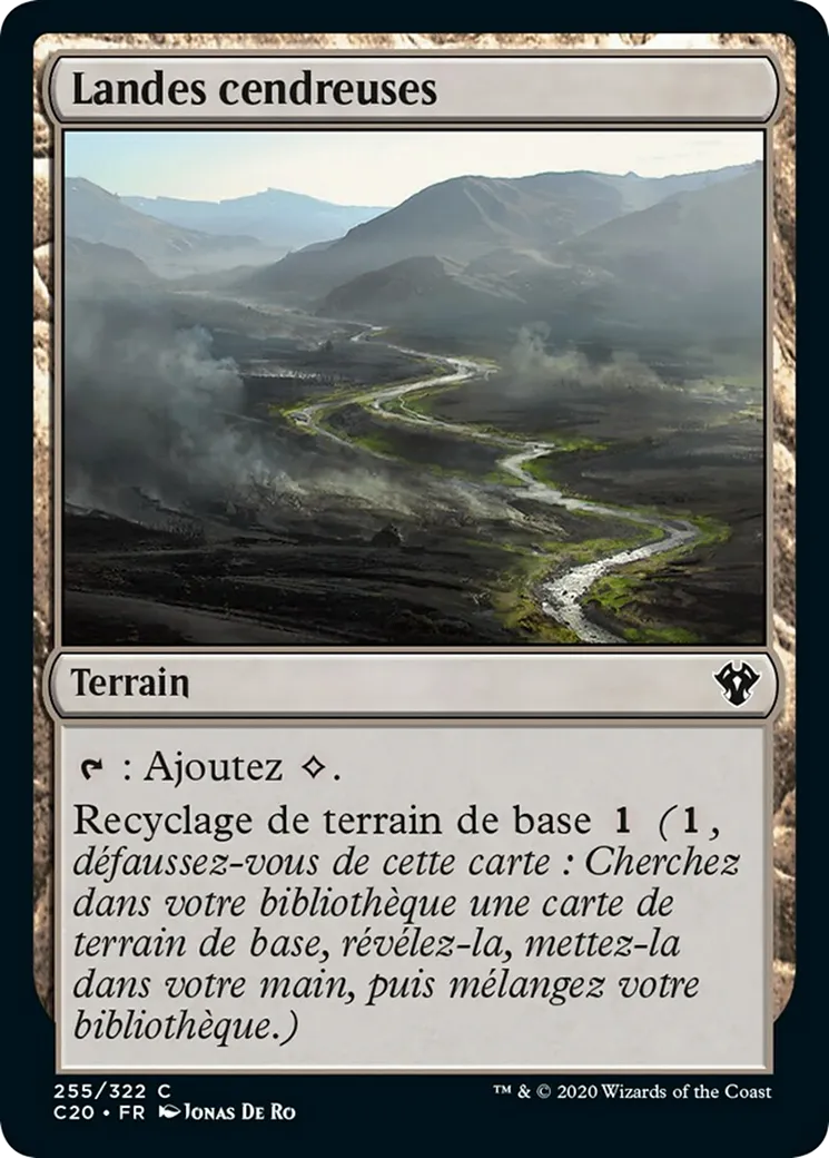 Landes cendreuses — Commander 2020 — Magic: The Gathering