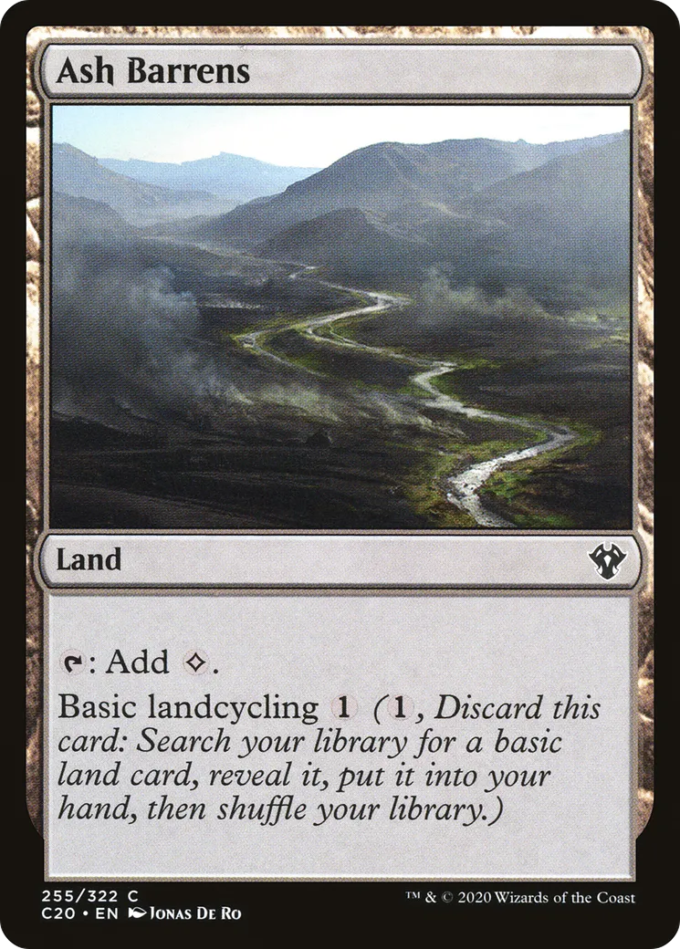 Landes cendreuses — Commander 2020 — Magic: The Gathering