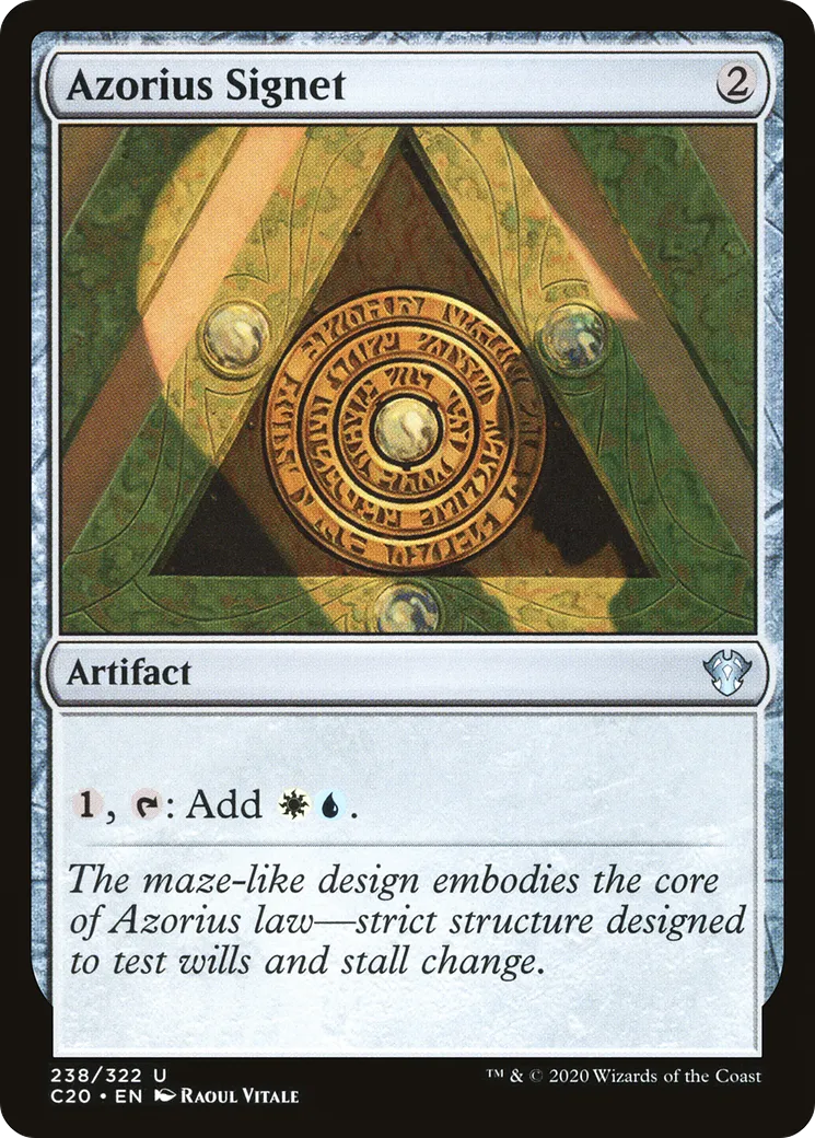 Azorius Signet — Commander 2020 — Magic: The Gathering