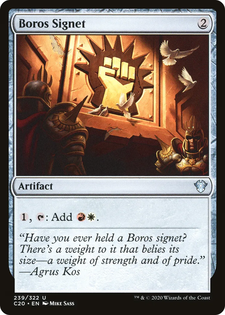 Boros Signet — Commander 2020 — Magic: The Gathering