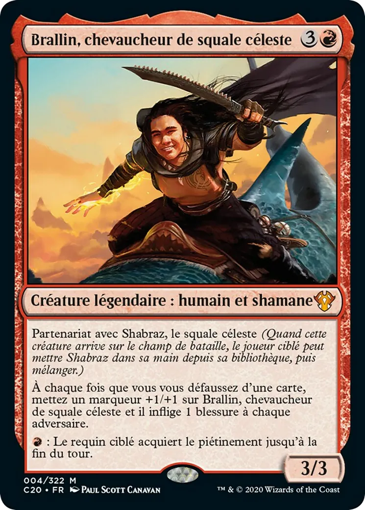 Brallin, chevaucheur de squale céleste from Commander 2020 - Magic: The Gathering