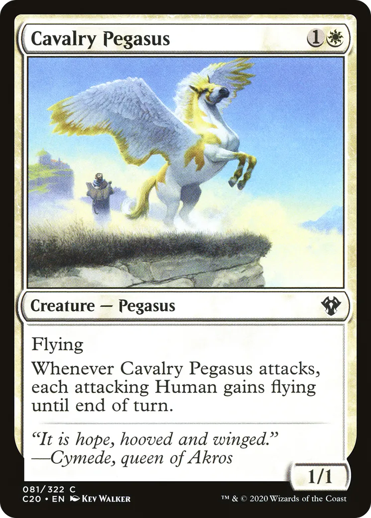 Cavalry Pegasus — Commander 2020 — Magic: The Gathering