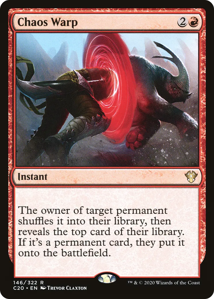 Chaos Warp — Commander 2020 — Magic: The Gathering