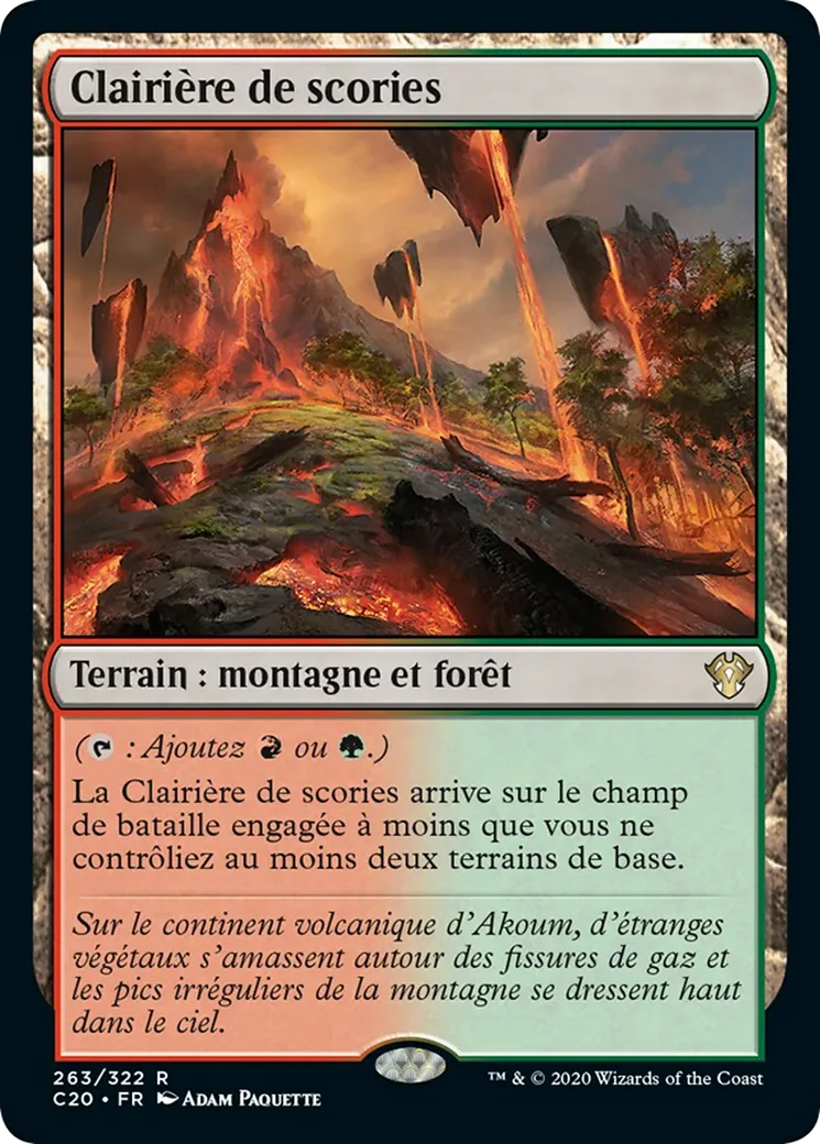Clairière de scories — Commander 2020 — Magic: The Gathering