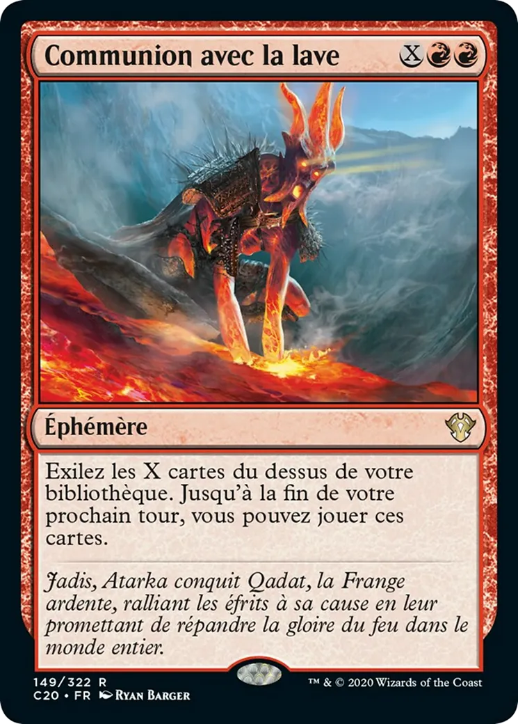 Communion avec la lave — Commander 2020 — Magic: The Gathering