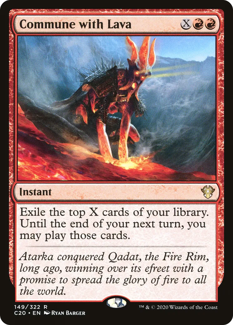 Communion avec la lave — Commander 2020 — Magic: The Gathering
