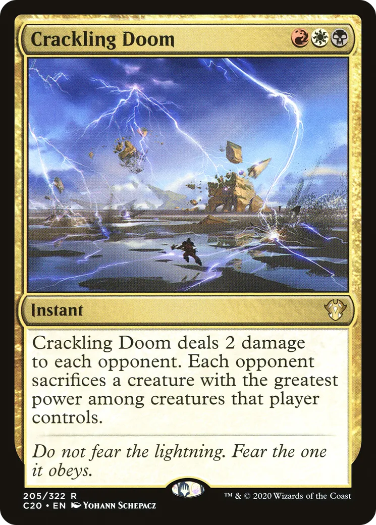 Crackling Doom — Commander 2020 — Magic: The Gathering