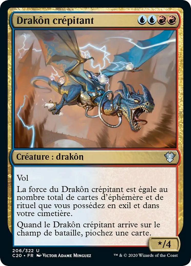 Drakôn crépitant — Commander 2020 — Magic: The Gathering