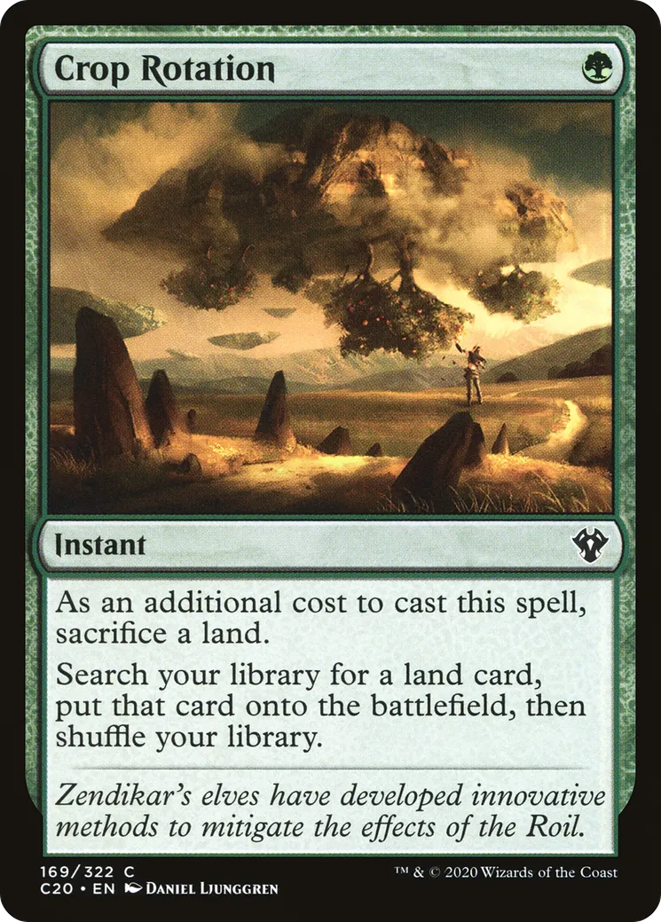 Crop Rotation from Commander 2020 - Magic: The Gathering