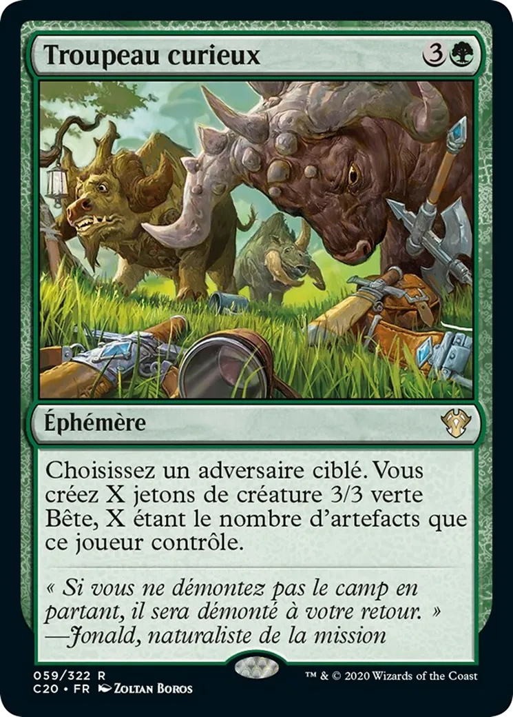 Troupeau curieux — Commander 2020 — Magic: The Gathering