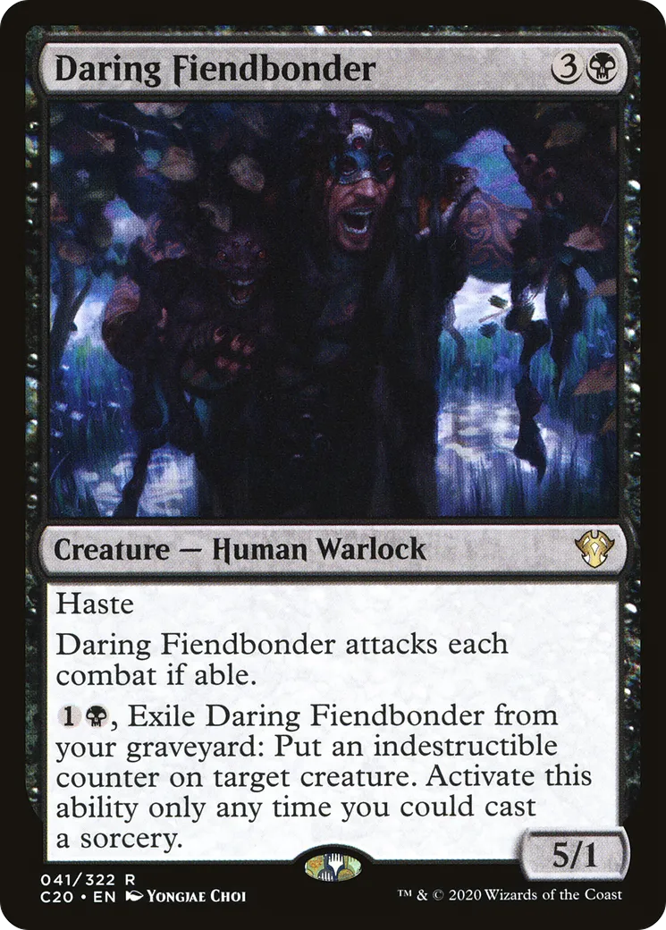 Daring Fiendbonder — Commander 2020 — Magic: The Gathering