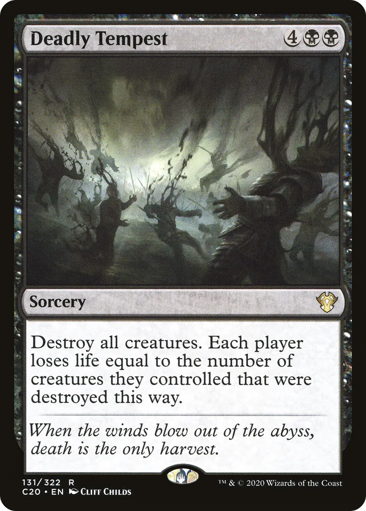 Deadly Tempest from Commander 2020 - Magic: The Gathering