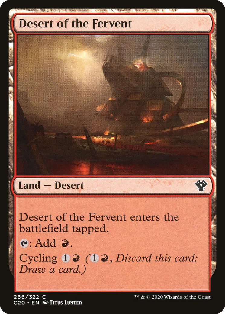 Desert of the Fervent — Commander 2020 — Magic: The Gathering