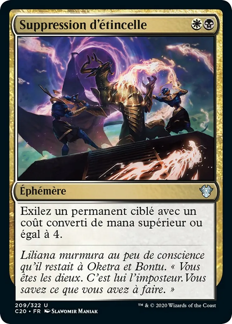 Suppression d'étincelle — Commander 2020 — Magic: The Gathering