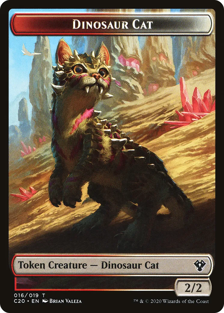 Dinosaur Cat — Commander 2020 — Magic: The Gathering