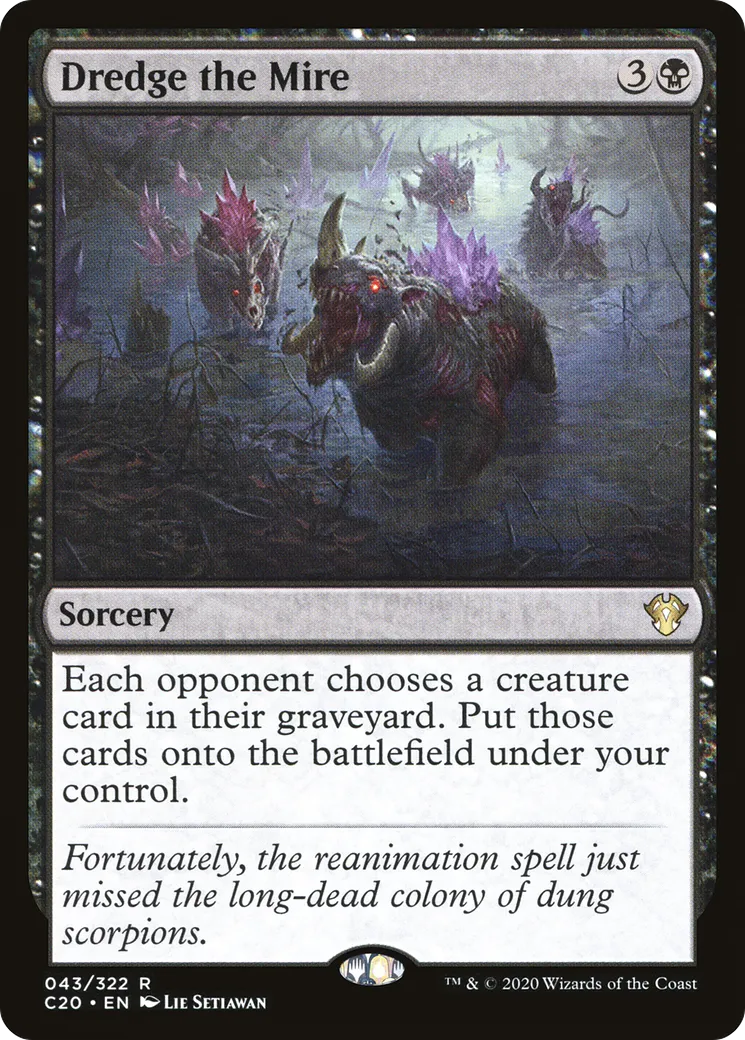 Dragage de la fondrière — Commander 2020 — Magic: The Gathering