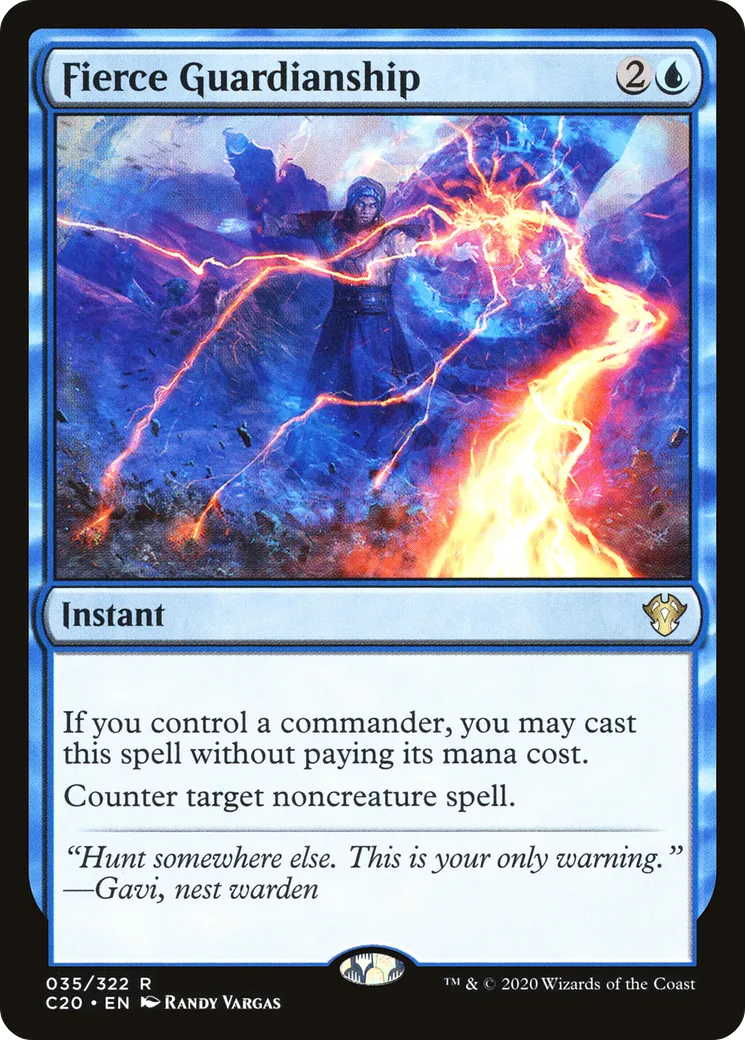 Fierce Guardianship from Commander 2020 - Magic: The Gathering