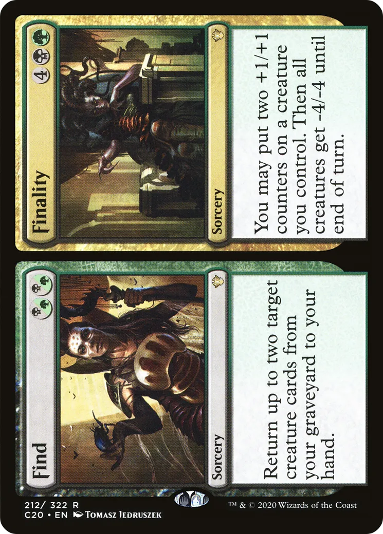 Find // Finality — Commander 2020 — Magic: The Gathering