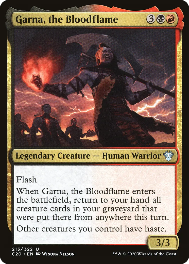 Garna, the Bloodflame — Commander 2020 — Magic: The Gathering