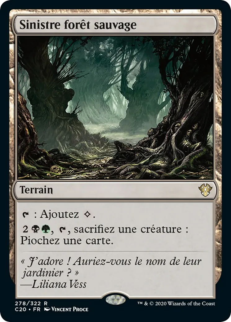Sinistre forêt sauvage — Commander 2020 — Magic: The Gathering