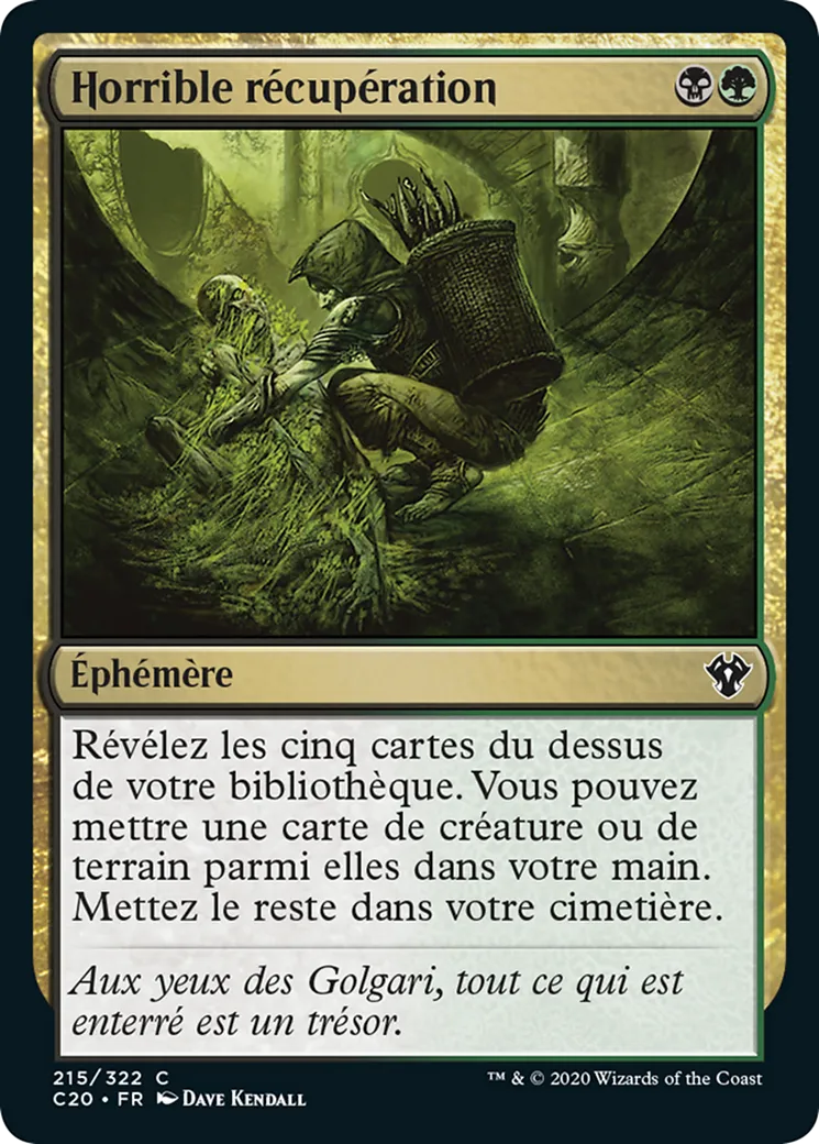 Horrible récupération — Commander 2020 — Magic: The Gathering