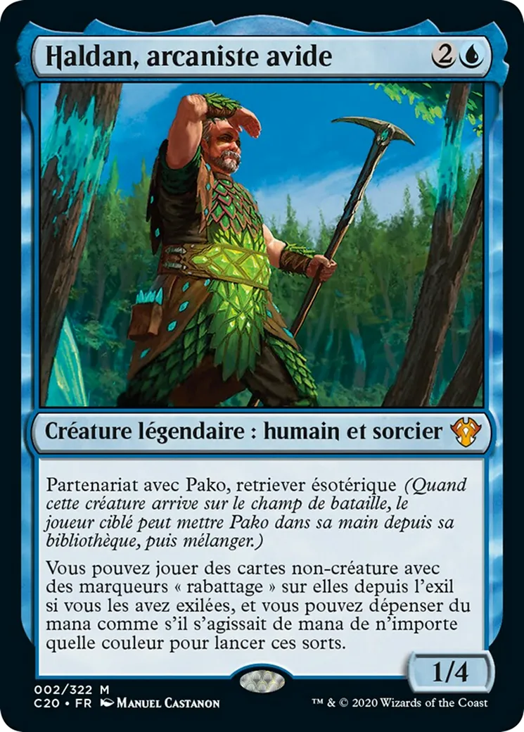 Haldan, arcaniste avide — Commander 2020 — Magic: The Gathering