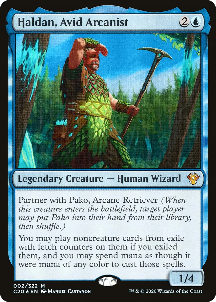 Haldan, Avid Arcanist — Commander 2020 — Magic: The Gathering