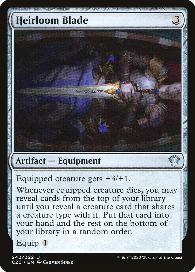 Heirloom Blade — Commander 2020 — Magic: The Gathering