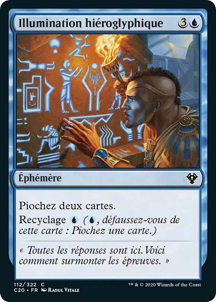 Illumination hiéroglyphique — Commander 2020 — Magic: The Gathering