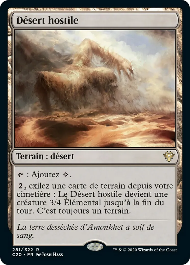 Désert hostile — Commander 2020 — Magic: The Gathering