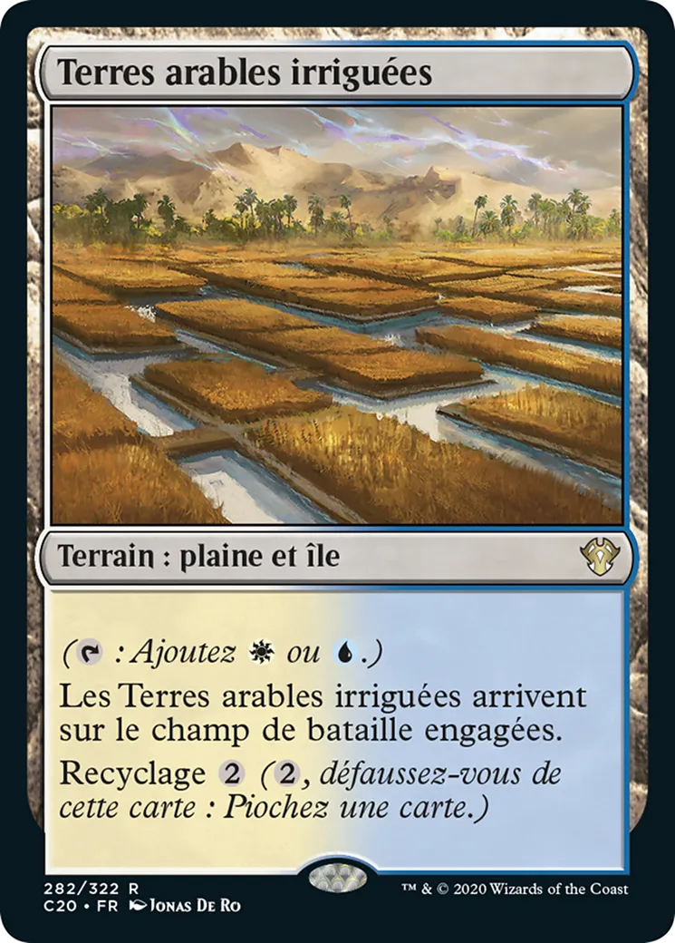 Terres arables irriguées — Commander 2020 — Magic: The Gathering
