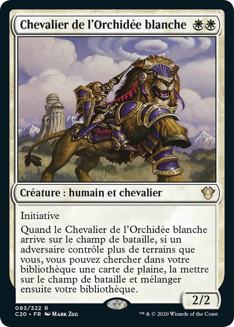 Chevalier de l'Orchidée blanche from Commander 2020 - Magic: The Gathering