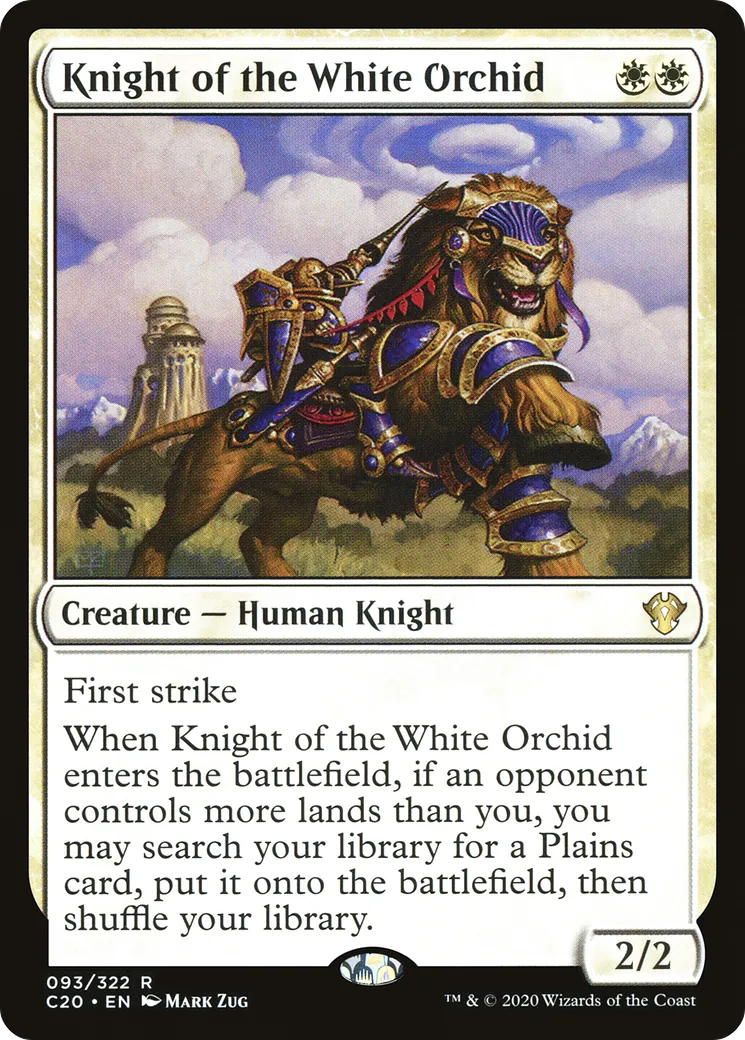 Chevalier de l'Orchidée blanche — Commander 2020 — Magic: The Gathering