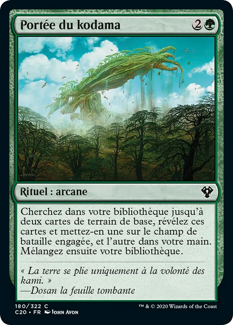 Portée du kodama — Commander 2020 — Magic: The Gathering