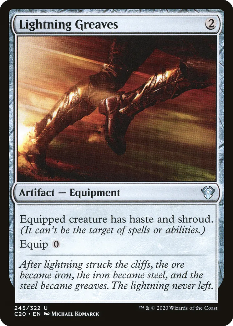 Lightning Greaves — Commander 2020 — Magic: The Gathering