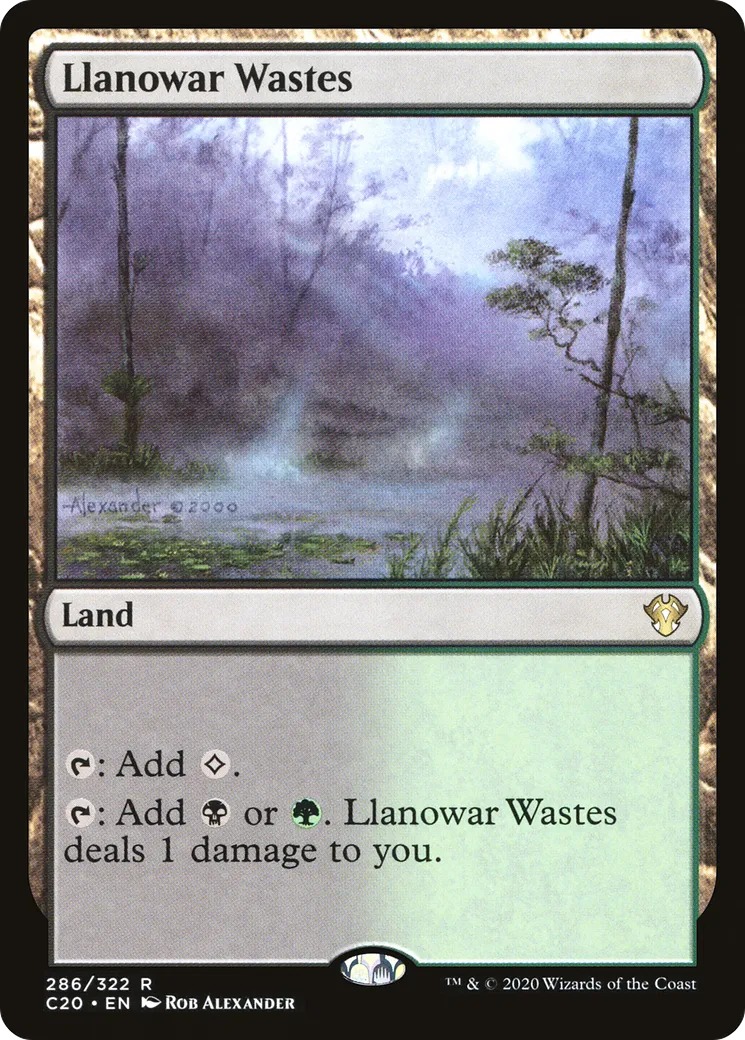 Llanowar Wastes — Commander 2020 — Magic: The Gathering