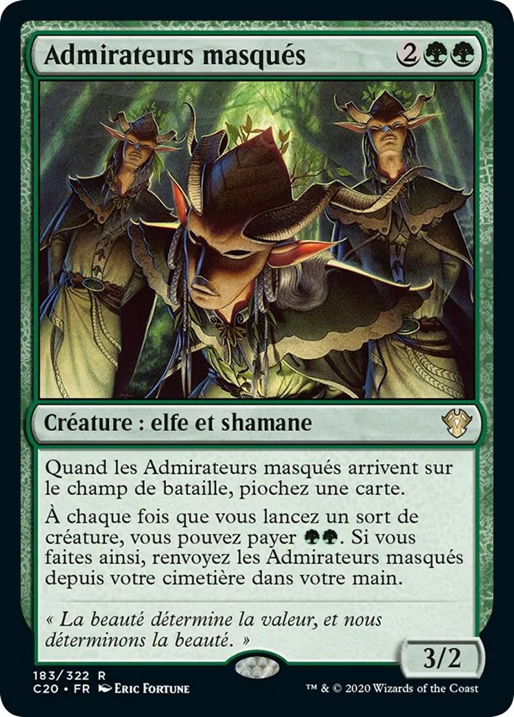 Admirateurs masqués — Commander 2020 — Magic: The Gathering