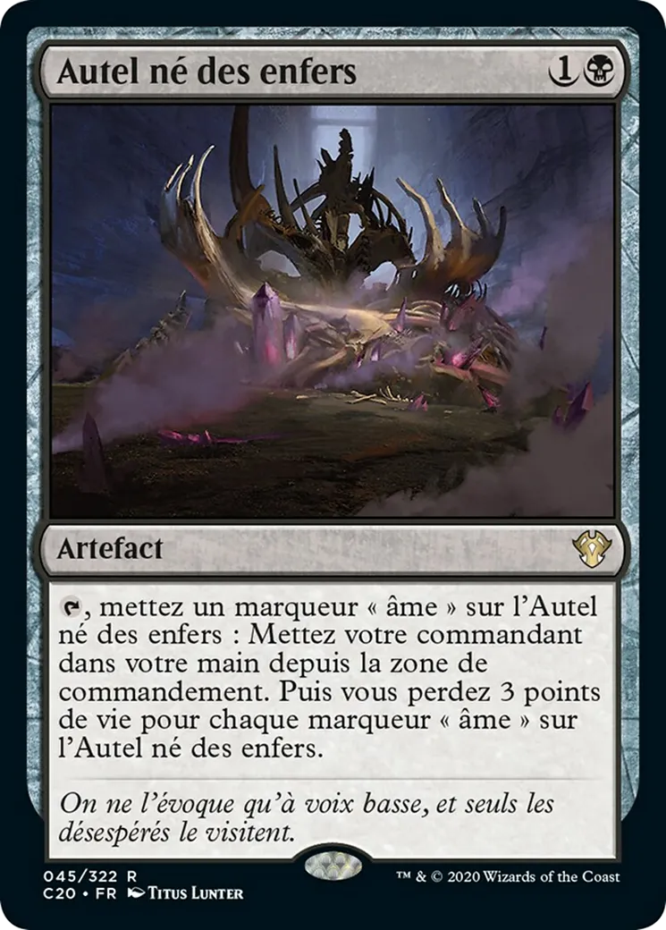 Autel né des enfers — Commander 2020 — Magic: The Gathering