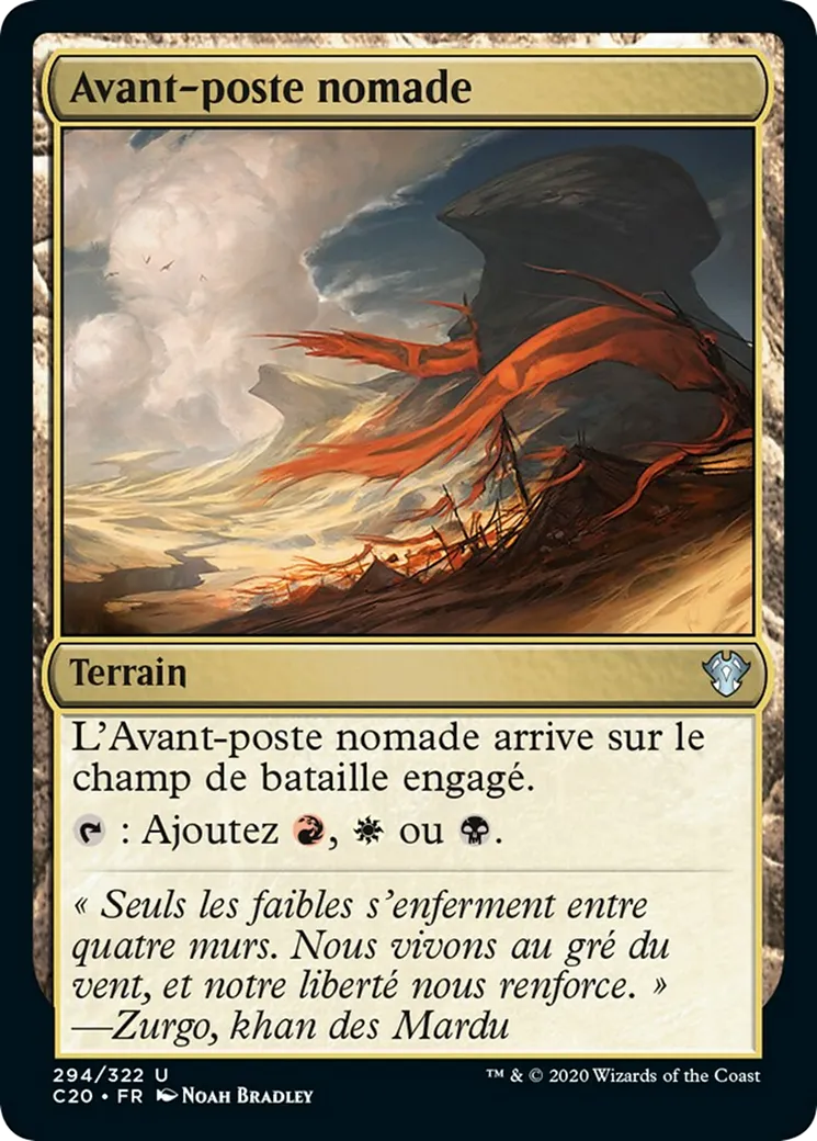 Avant-poste nomade from Commander 2020 - Magic: The Gathering