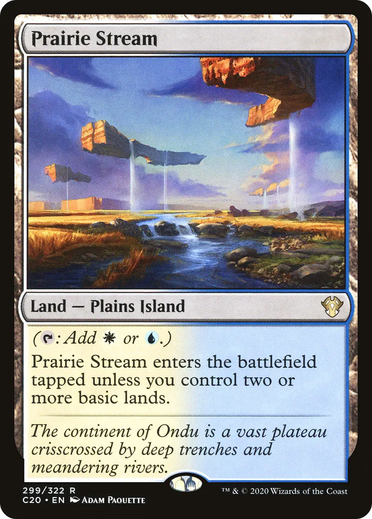 Prairie Stream from Commander 2020 - Magic: The Gathering