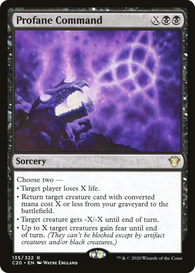 Commandement profane — Commander 2020 — Magic: The Gathering
