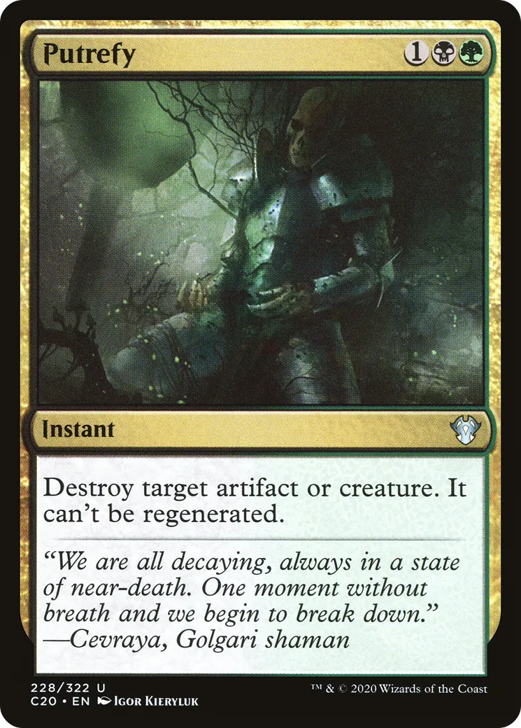 Putrefy — Commander 2020 — Magic: The Gathering