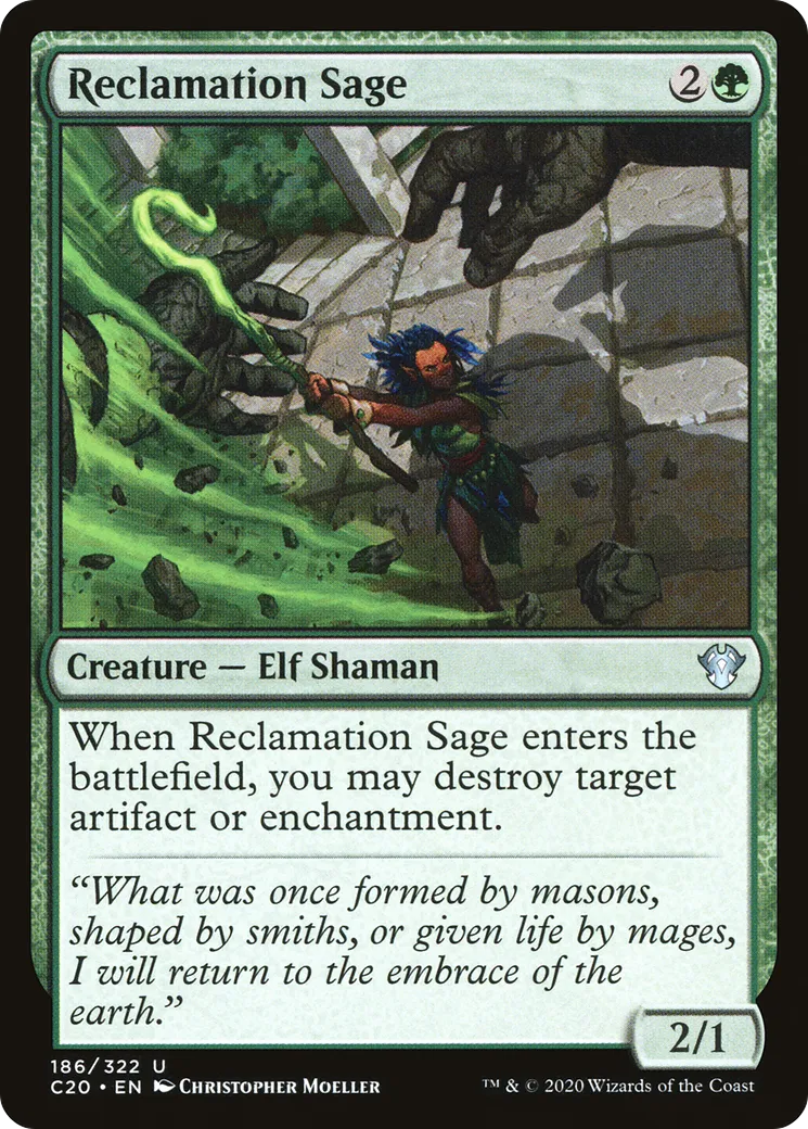Reclamation Sage — Commander 2020 — Magic: The Gathering