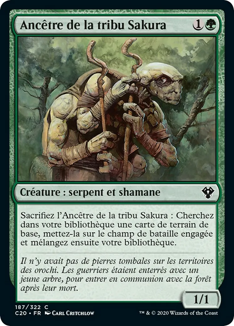 Ancêtre de la tribu Sakura — Commander 2020 — Magic: The Gathering