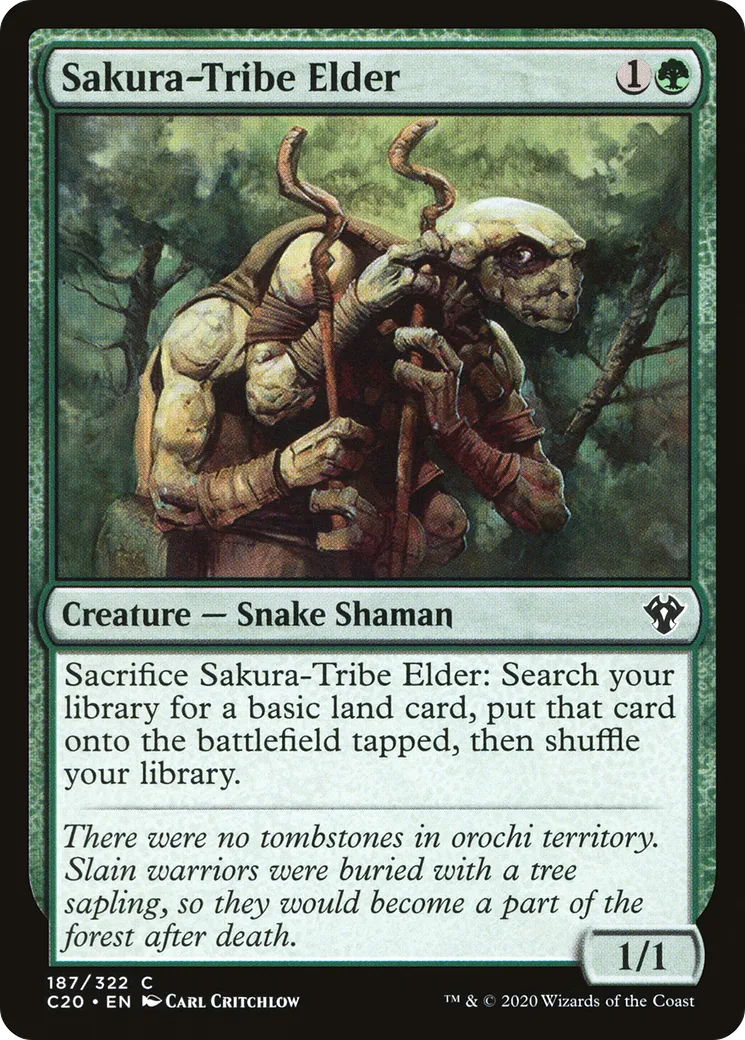 Sakura-Tribe Elder — Commander 2020 — Magic: The Gathering