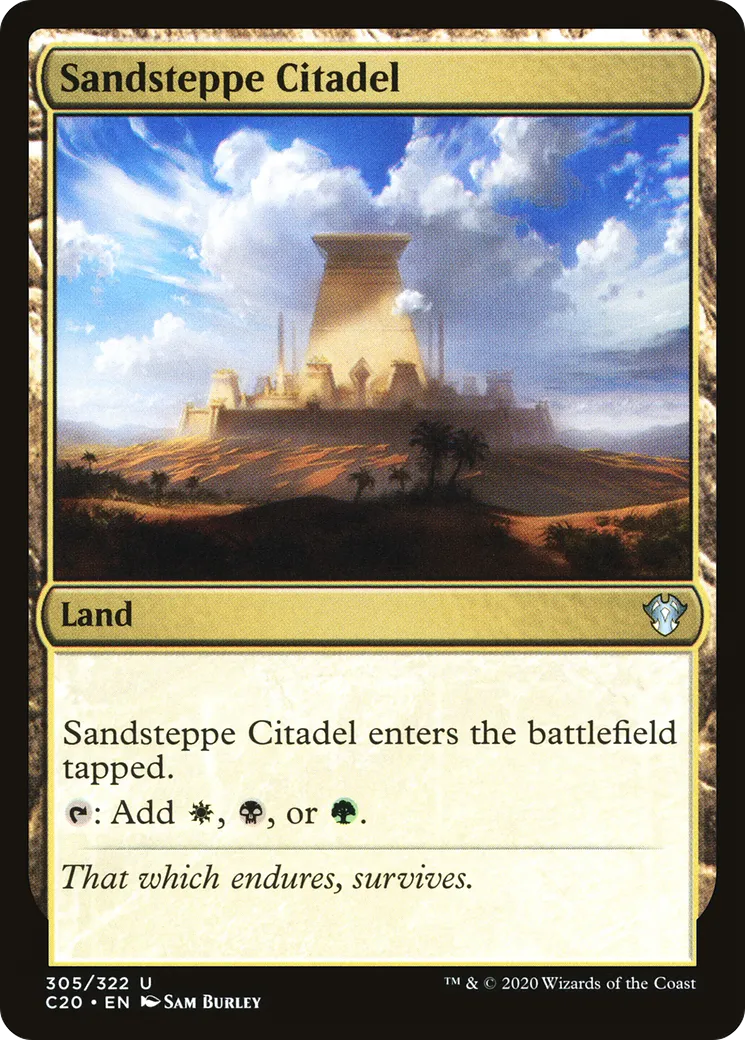 Sandsteppe Citadel — Commander 2020 — Magic: The Gathering