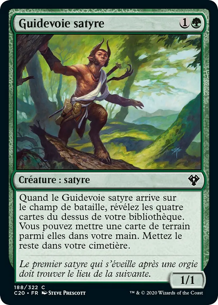 Guidevoie satyre — Commander 2020 — Magic: The Gathering