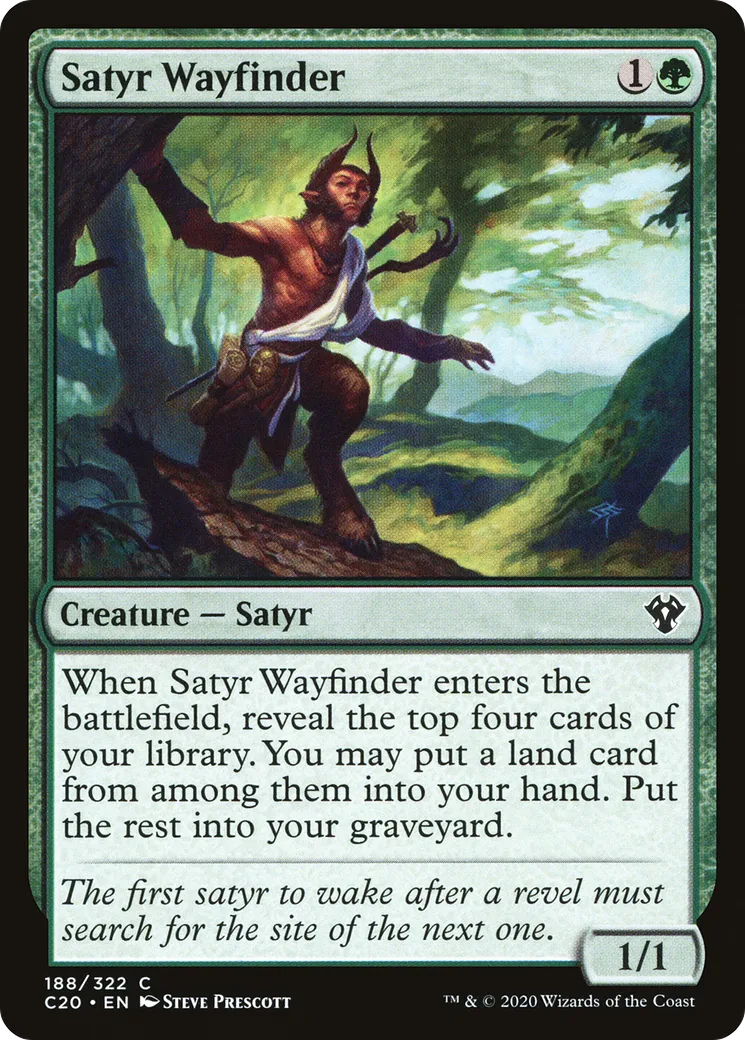 Satyr Wayfinder from Commander 2020 - Magic: The Gathering