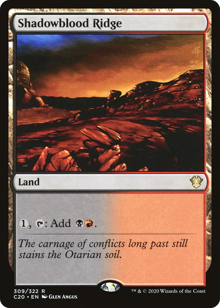 Shadowblood Ridge — Commander 2020 — Magic: The Gathering